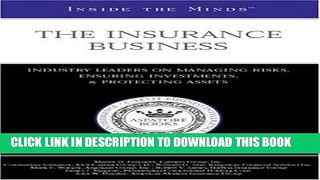 Collection Book Inside the Minds: The Insurance Business--Industry Leaders on Managing Risks,