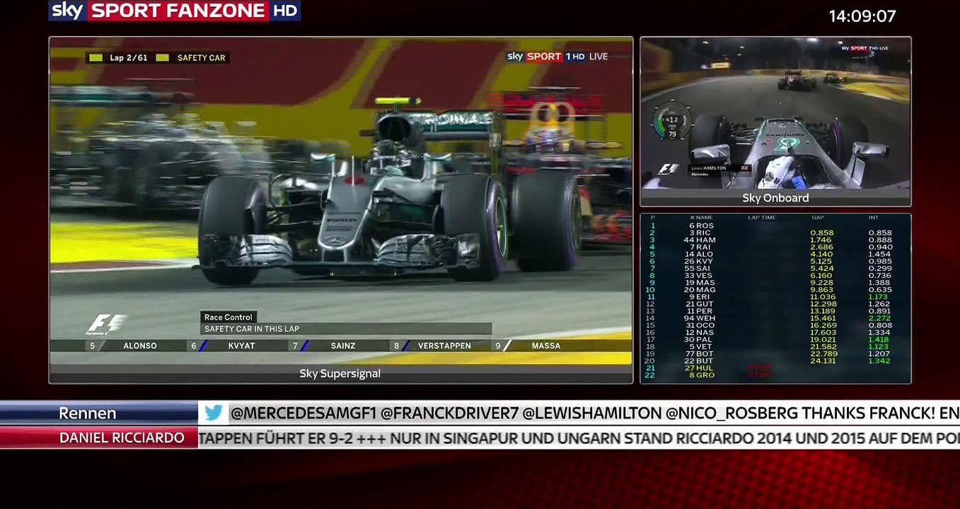 Test Fanzone with Supersignal, Onboard and Live Timing