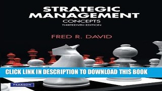 New Book Strategic Management: Concepts (13th Edition)
