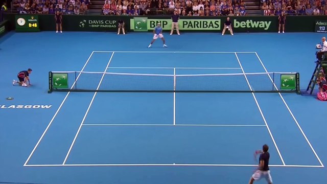 Coupe Davis 2016 - THE match Juan Martin Del Potro bat Andy Murray après 5h07 de jeu