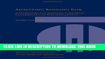 New Book Analyzing Banking Risk: A Framework for Assessing Corporate Governance and Risk