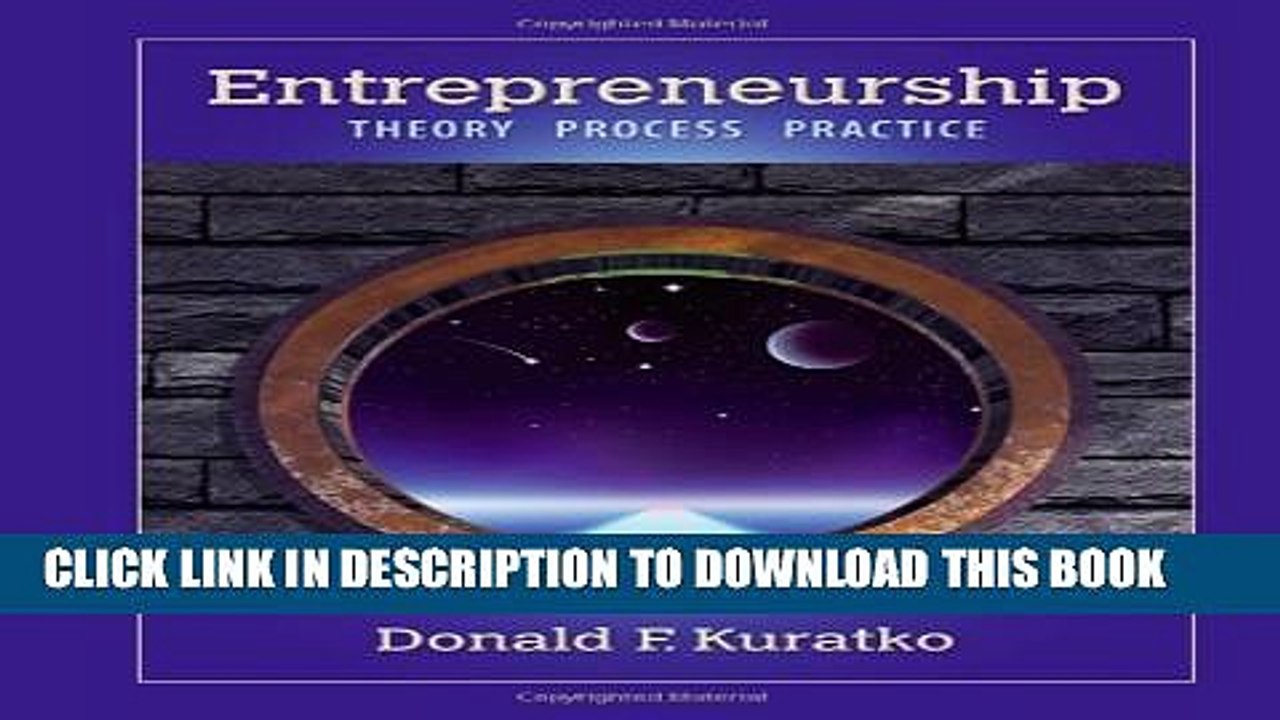 [PDF] Entrepreneurship: Theory, Process, and Pr...