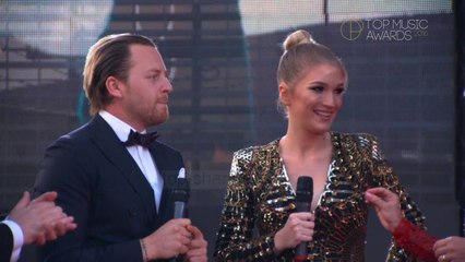 Top Music Awards 2016 Red Carpet, Ledion Lico , Sara Hoxha