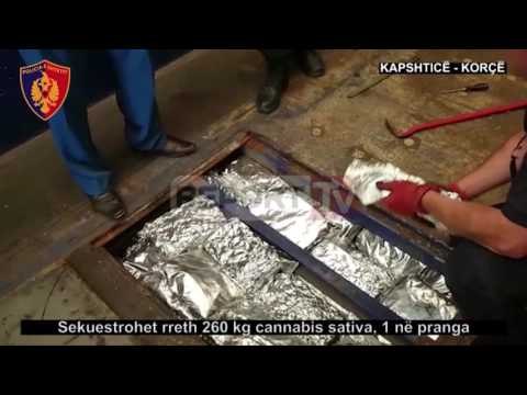 Report TV - Trafiku drejt Turqisë,kapen 260 kg drogë në Kapshticë, pranga turkut