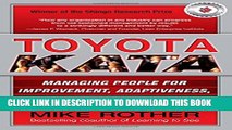 [PDF] Toyota Kata: Managing People for Improvement, Adaptiveness and Superior Results Popular Online