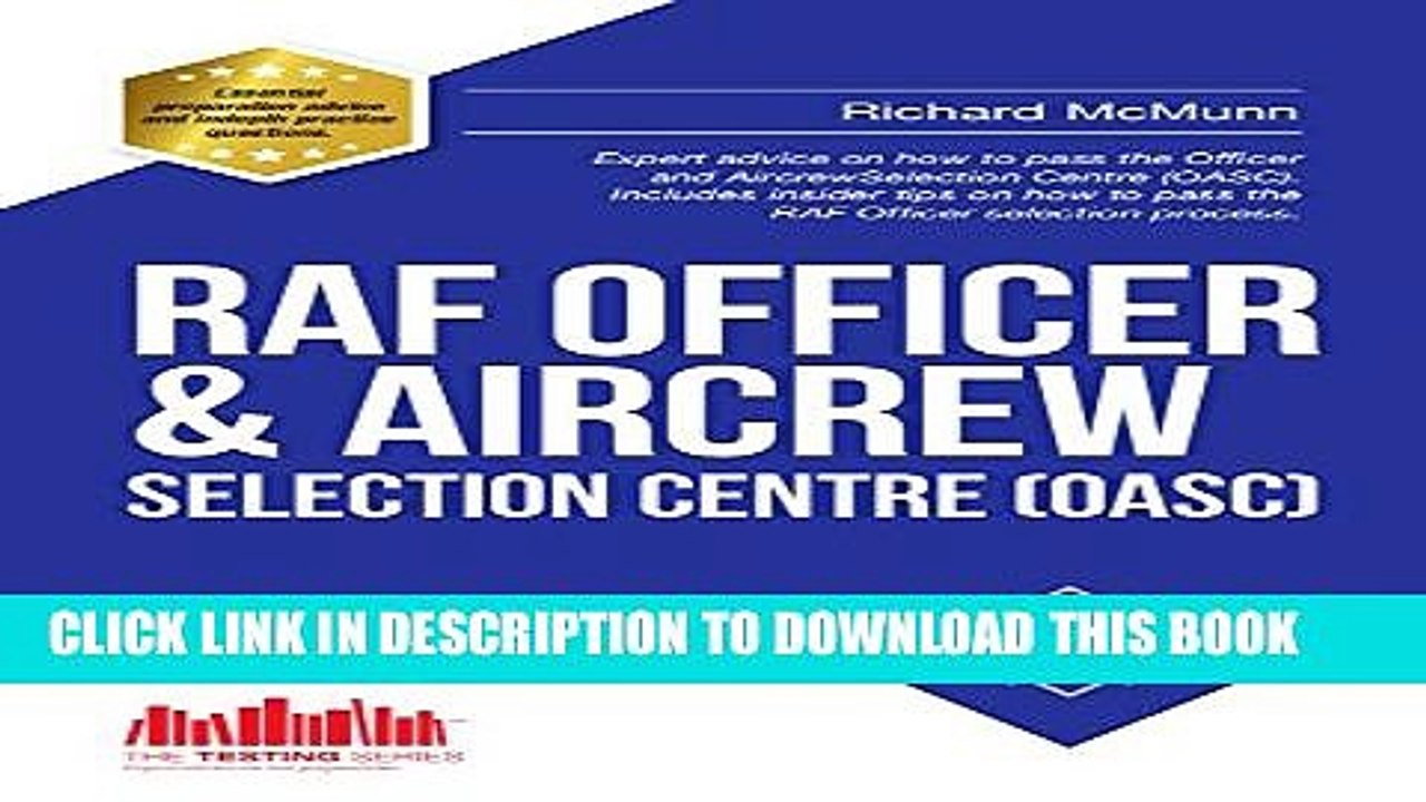 New Book Royal Air Force Officer Aircrew and Selection Centre Workbook (OASC)