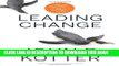 New Book Leading Change, With a New Preface by the Author