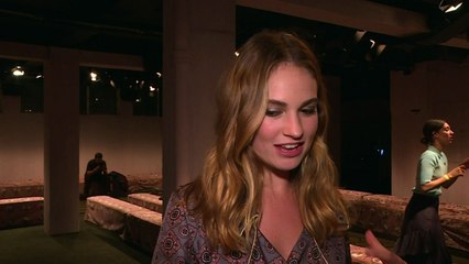 Did the Burberry show make Lily James want to be a model?