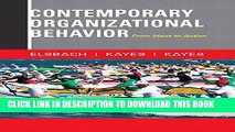 New Book Contemporary Organizational Behavior: From Ideas to Action