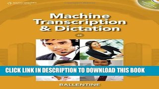 Collection Book Machine Transcription   Dictation (with CD-ROM)