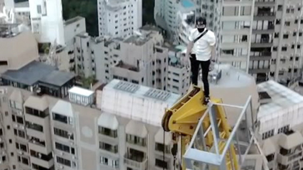 Daredevil's Daring Crane Climb Will Leave You With Sweaty Palms