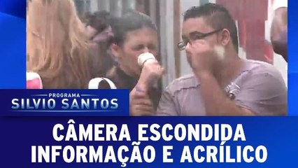 Câmera Escondida: Bater no Acrílico