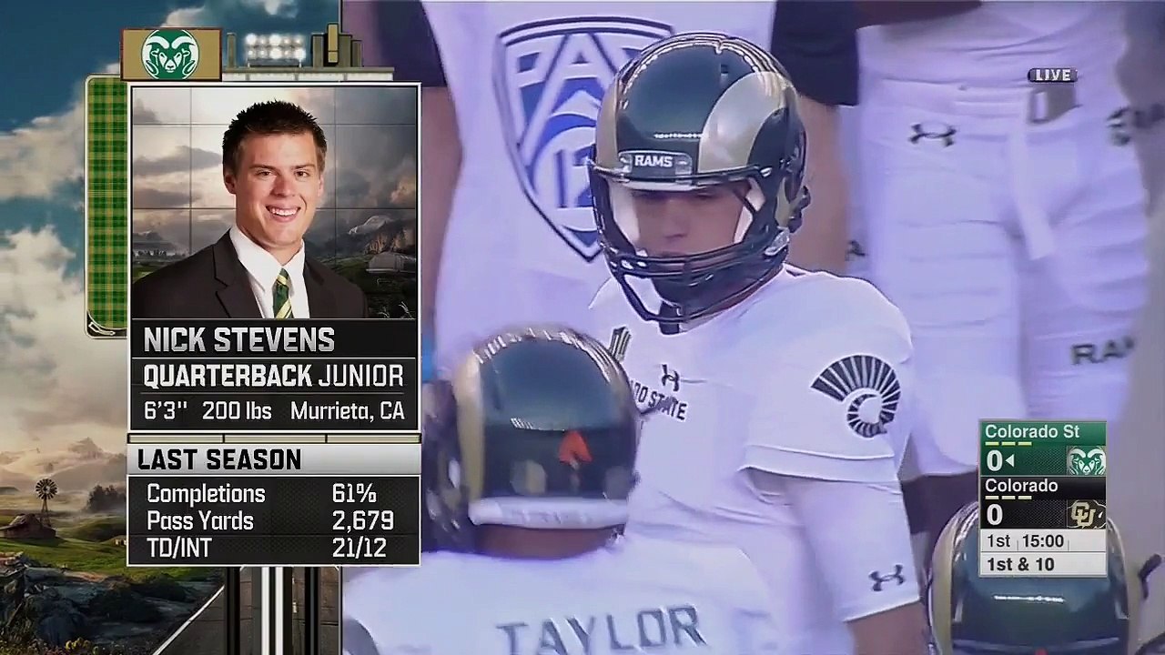 2016-09-02 Colorado State Rams vs Colorado Buffaloes 1st Quarter