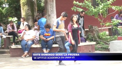 Este Domingo sera la prueba de aptitud academica en la UNAH-VS
