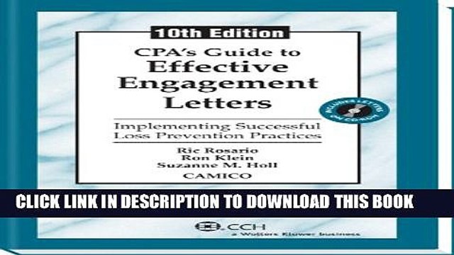 [PDF] CPA s Guide to Effective Engagement Letters (Tenth Edition) Popular Colection