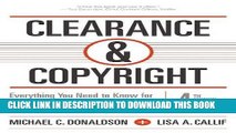 [PDF] Clearance   Copyright, 4th Edition: Everything You Need to Know for Film and Television