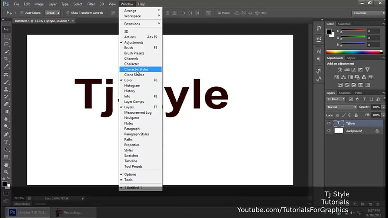 TEXT Photoshop Cs6 For Beginners Part 16