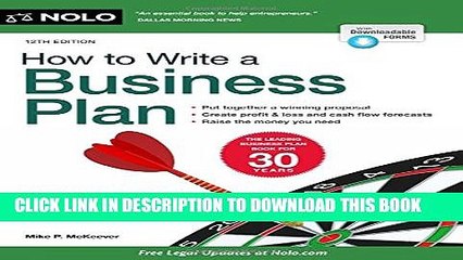 [PDF] How to Write a Business Plan Popular Online