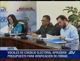 CNE aprueba presupuesto para verificación de firmas de colectivo Rafael Contigo Siempre