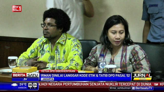 Badan Kehormatan Berhentikan Irman Gusman dari Ketua DPD