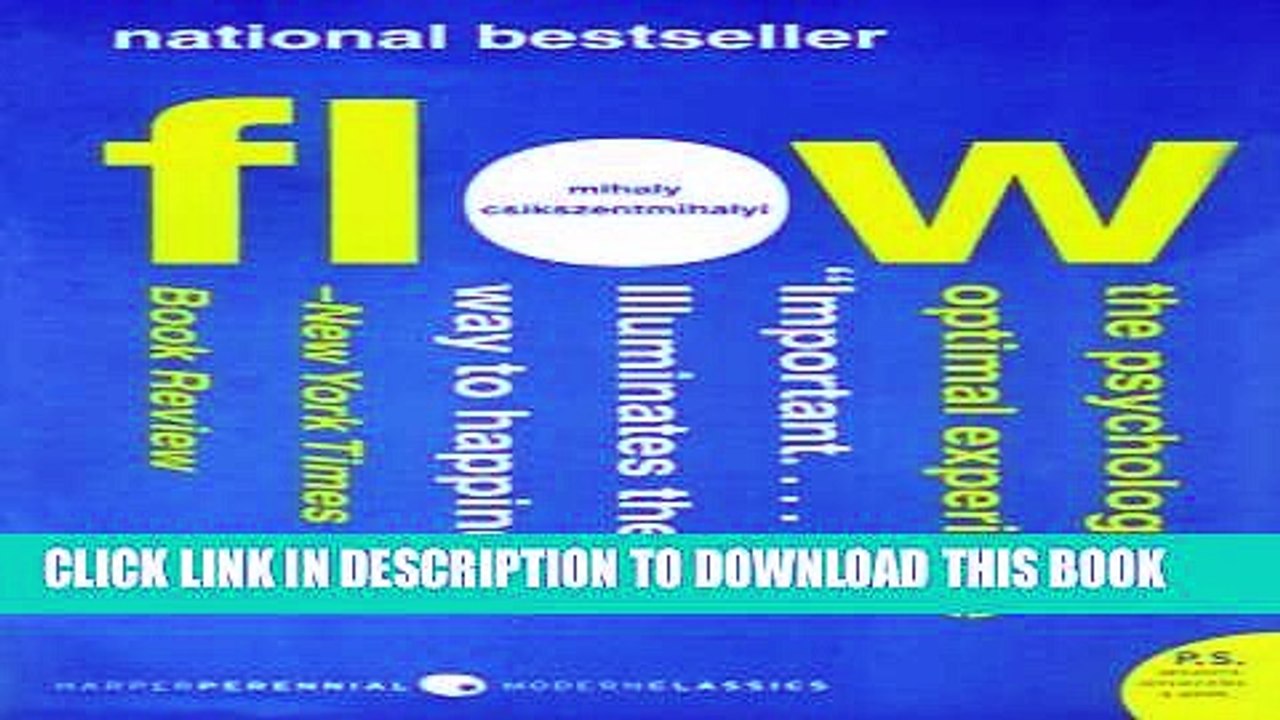 [PDF] Flow: The Psychology of Optimal Experience (Harper Perennial Modern Classics) Popular Online
