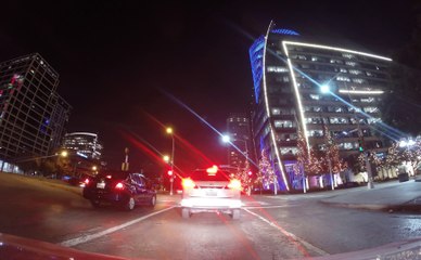 Timelapse Video of Driving Car at Night