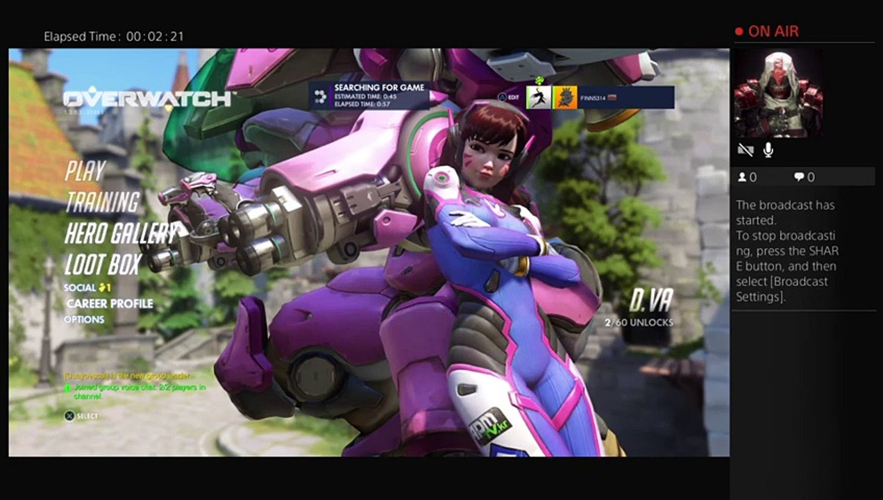 Overwatch/Destiny Stream!