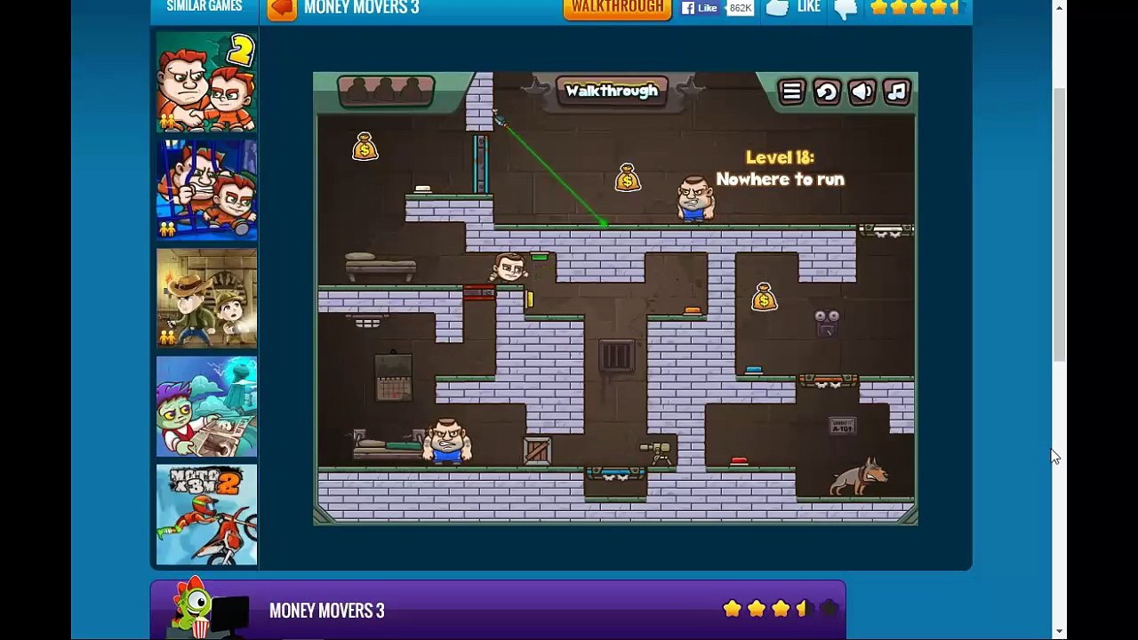 Money Movers 3 Level 18 walkthrough