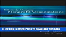 [PDF] Effectively Managing Nonprofit Organizations Popular Online