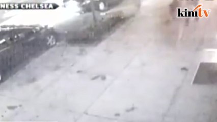 Visual saat letupan berlaku di New York City