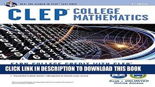 Collection Book CLEPÂ® College Mathematics Book + Online (CLEP Test Preparation)