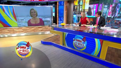 Sự phấn khích của chồng nữ vận động viên bơi lội Thế vận hội Olympic 2016