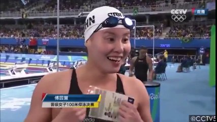 Phản ứng của vdv bơi lội tq khi biết mình phá kỉ lục