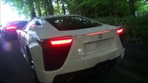 4 minutes of Lexus LFA MADNESS!! Donuts, burnouts and amazing V10 sound