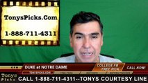 Notre Dame Fighting Irish vs. Duke Blue Devils Free Pick Prediction NCAA College Football Odds Preview 9-24-2016
