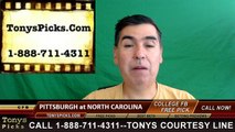 North Carolina Tar Heels vs. Pittsburgh Panthers Free Pick Prediction NCAA College Football Odds Preview 9/24/2016