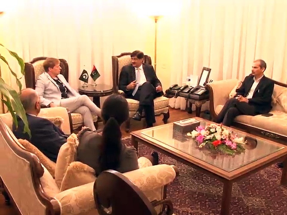 CM Sindh Syed Murad Ali Shah Meets on Sweden Ambasador (20-Sept-2016)