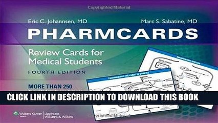 New Book PharmCards: Review Cards for Medical Students