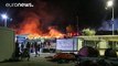 Milhares em fuga após grande incêndio no campo de refugiados de Lesbos