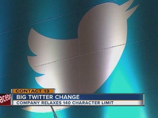 Twitter relaxes 140 character limit
