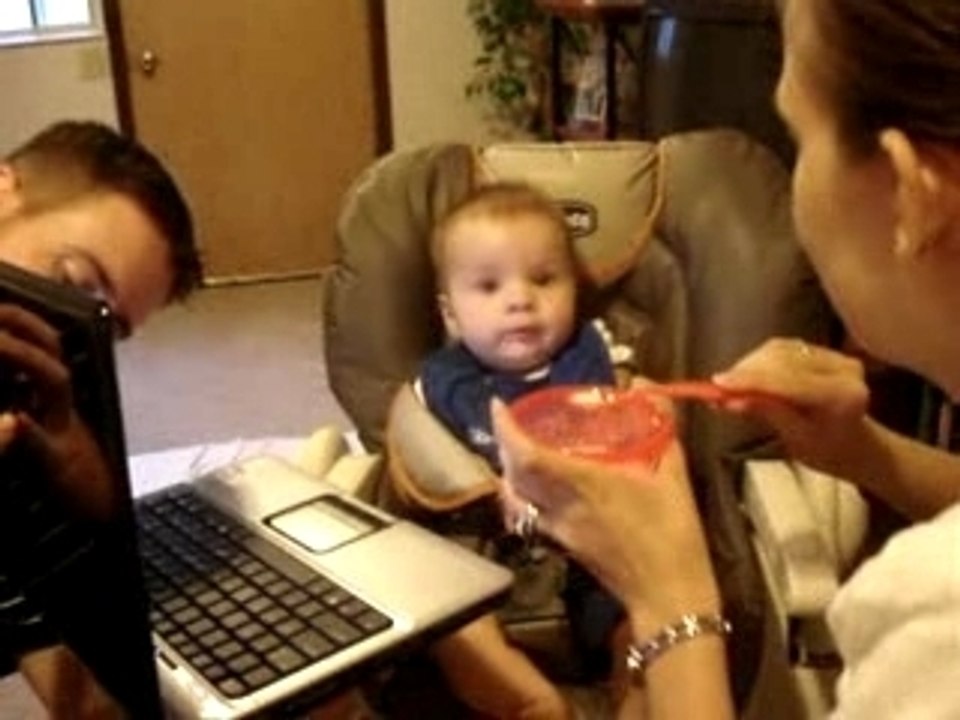 Connor's first feeding 3