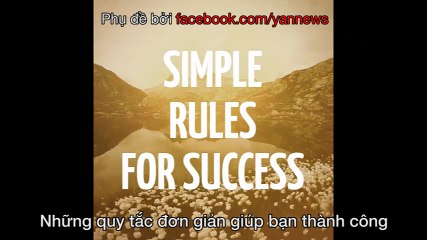Những qui tắc đơn giản để thành công hơn