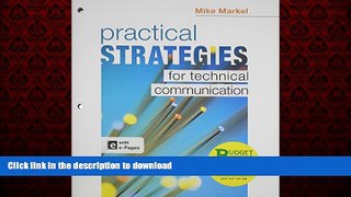 FAVORIT BOOK Loose-leaf Version for Practical Strategies for Technical Communication (Budget