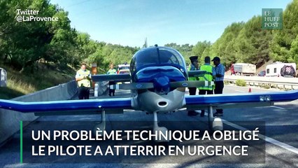 Un avion en difficulté s'est posé sur une autoroute du Var