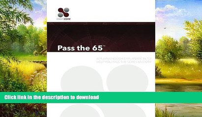 READ BOOK  Pass The 65: A Plain English Explanation To Help You Pass The Series 65 Exam  BOOK