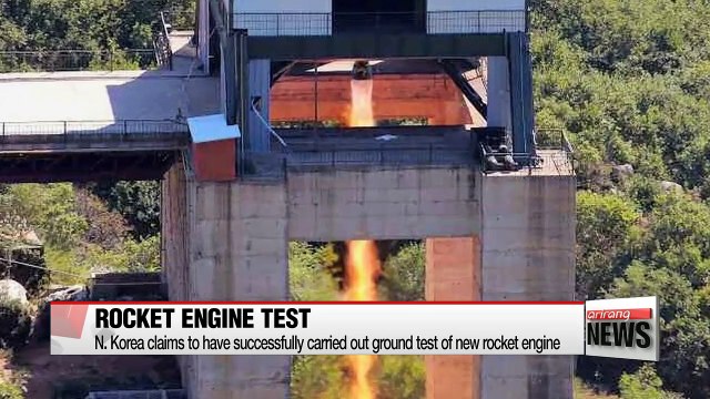 N. Korea's rocket engine test could be rehearsal for long-range missile test next month: Experts