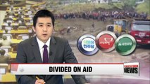 S. Korea's political parties split over flood aid to N. Korea