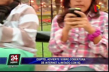 Osiptel advierte sobre cobertura de internet ilimitado con 4G