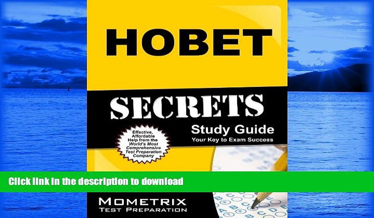 FAVORITE BOOK  HOBET Secrets Study Guide: HOBET Exam Review for the Health Occupations Basic