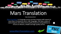 Document Translation Services By Mars Translation